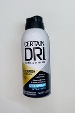 Certain Dri Prescription Strength Clinical Antiperspirant Dry Spray Expires 3/27