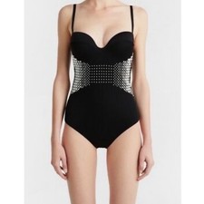LA PERLA Padded Lycra One Piece swimsuit with pearl Size 36B