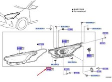 TOYOTA YARIS P21 Frontscheinwerfer rechts LHD 81130K0060 NEU ORIGINAL