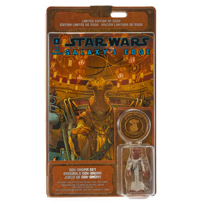 Disney Star Wars Galaxy s Edge Limited Edition Comic Coin Figure Set Dok Ondar