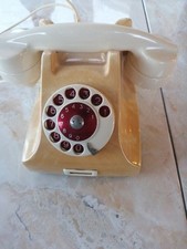 Vintage Telephone Ivory Ericsson Made In Sweden