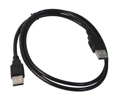 3 FT Black USB 2.0 High Speed Male A to Male A Cable Double End Connector Cord