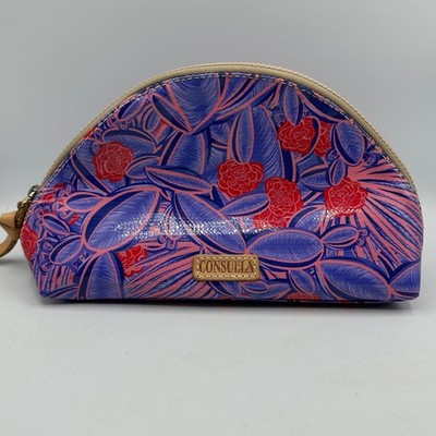Consuela Loretta Dome Large Cosmetic Bag 9 ¾'' (W) x 6''' (H) x 3''(D) Blue Pink