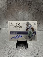 2007 SP Rookie Threads Marion Barber Scripted In Time Auto /100