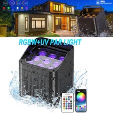 9x25W RGBWA UV Battery Powered WIRELESS DMX LED Par Lights DJ Uplighting