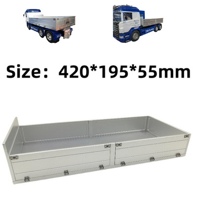 CNC-gefräster Schwerlast-Ladebehälter aus Metall für 1/14 Tamiya RC-Truck SCANIA