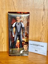 Hunger Games Catching Fire PEETA Barbie Doll BLACK LABEL EUC
