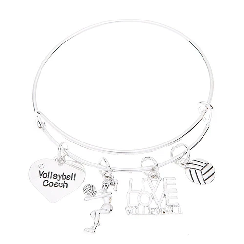 COACH Braccialetto Charm Allenatore Pallavolo Gioielli Pallavolo per Donna Pallavolo