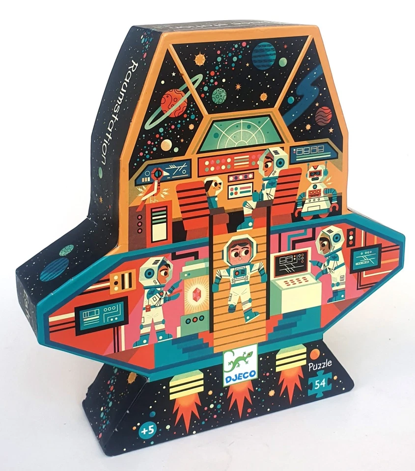 Raumstation Space Station DJECO Puzzle 54 Teile 40x37 cm ab 5 Jahre vollständig - Bild 1 von 4
