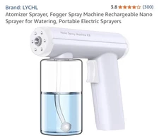 Nono K8 disinfectant fogger machine hand held steam gun rechargeable