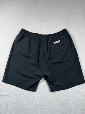 Fair Harbor The Anchor Men's XL Black Hybrid Swim Trunks Shorts Lined