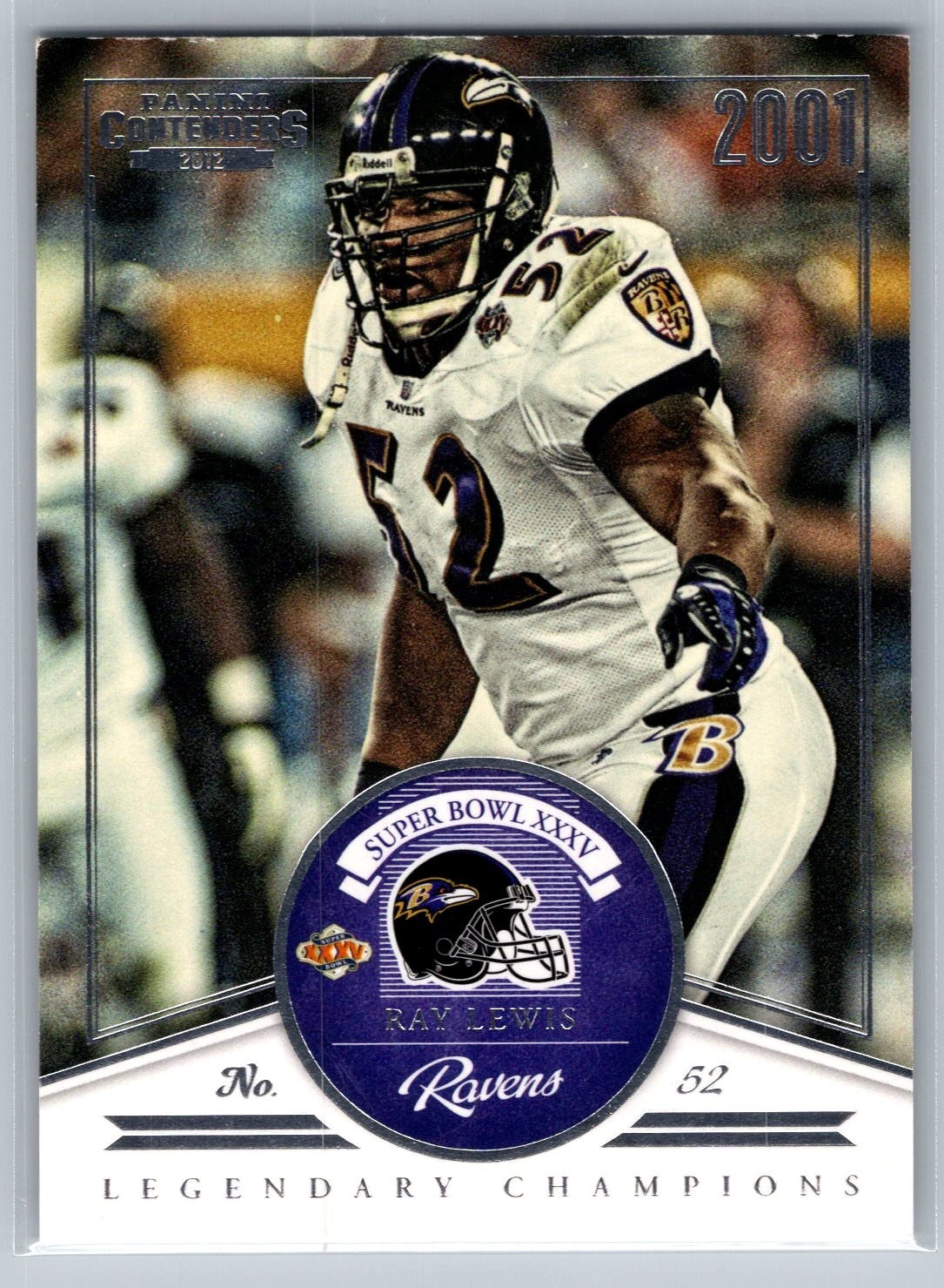 2012 Panini Contenders Legendary Champions #9 Ray Lewis Baltimore Ravens