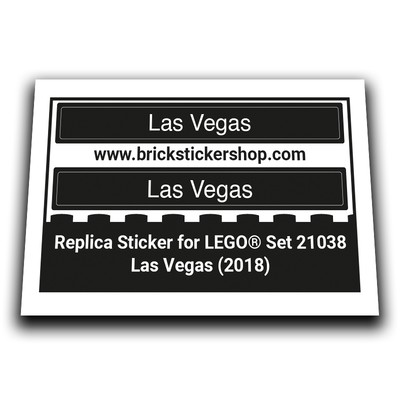 Replacement Sticker for Set 21038 Las Vegas