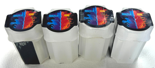 Godzilla vs Kong 1 oz Silver Empty Tubes - Lot of 4  Storage - No Coins - ER123