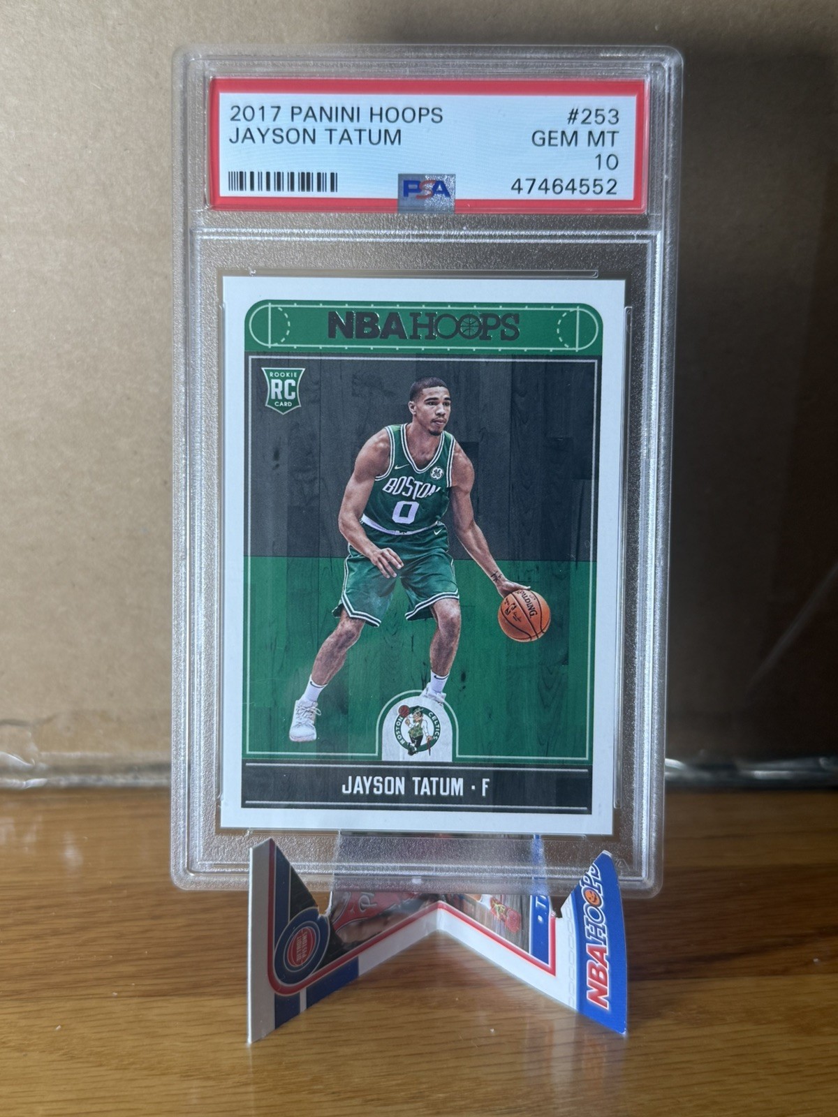2017 Panini Hoops Jayson Tatum PSA 10 RC - Boston Celtics Rookie Card