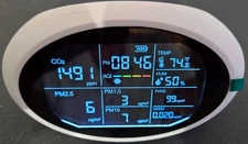 12 in 1 Air Quality Monitor Indoor- Portable Indoor Air Quality Meter open box