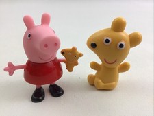 Peppa Pig Peppa With Teddy Figure And Teddy Bear Figure Toy 2pc