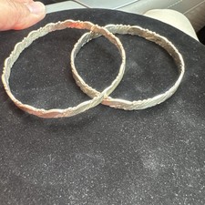 2 New Vintage Necho EN Mexico 925 Sterling Ba...