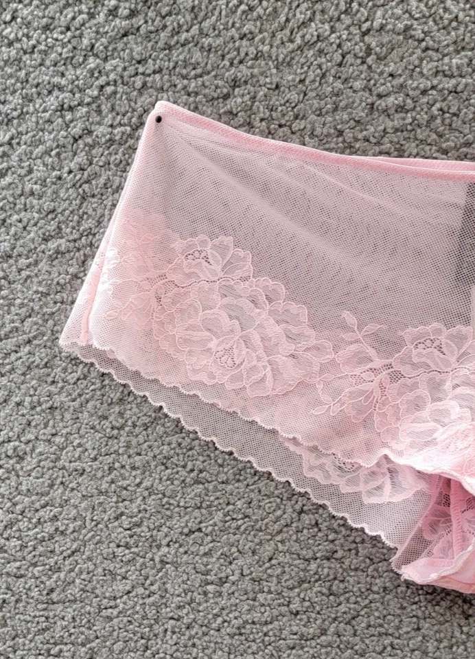 Ropa interior corta Natori Flora para niña XL rosa perfecto cintura elástica tirar Foto 3 de 4