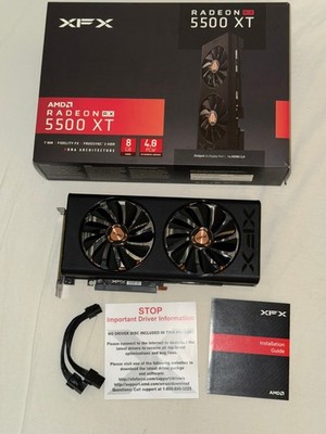 XFX AMD Radeon RX 5500 XT, 8GB VRAM, PCIe 4.0, GDDR6