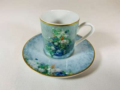 Goebel Renoir Fleur de Printemps Porzellan Espressotasse & Untertasse Artis Orbis 