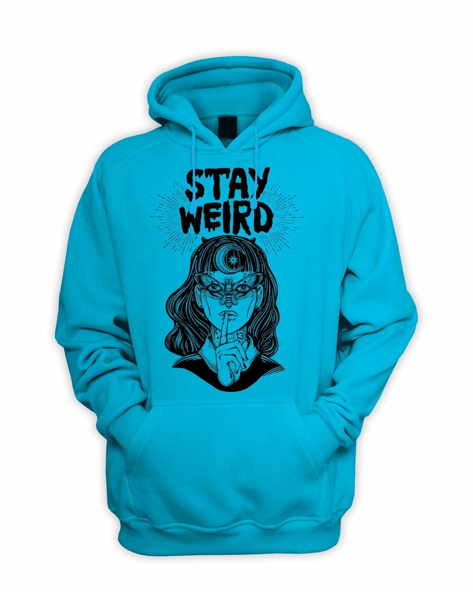 Stay Wierd Witch Girl Hipster Men's Pouch Pocket Hoodie Pagan Wicca