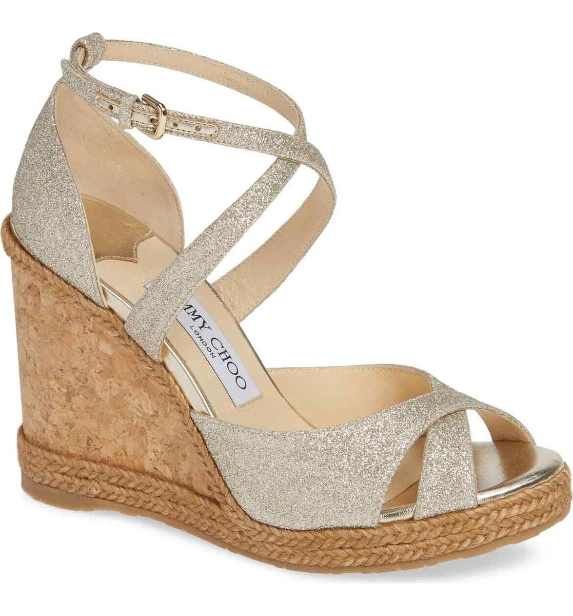 JIMMY CHOO Alanah Espadrille Wedge Sandal Size 36 MSRP 575.00 eBay
