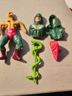 VINTAGE 1986 HE-MAN MOTU MASTERS OF THE UNIVERSE KING HISS FIGURE +SHIELD SEPTOR