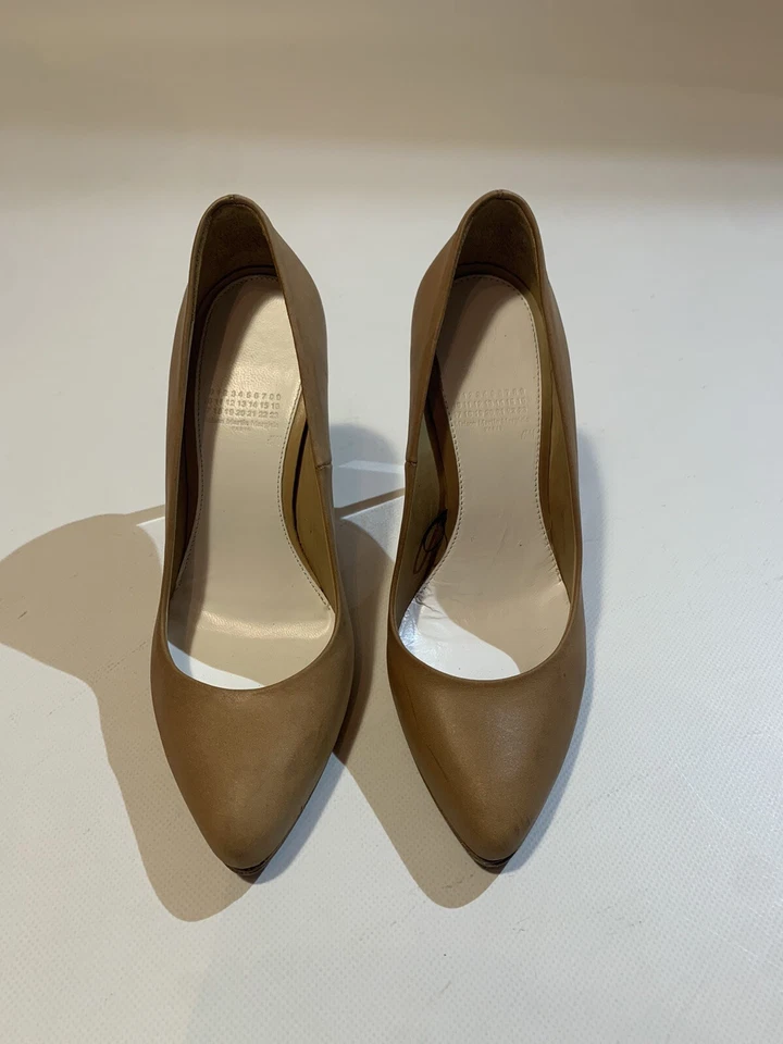 Maison Martin Margiela H&M Mujer Tacones Cuero Transparente Cuña US 7 EU 38 Foto 3 de 4