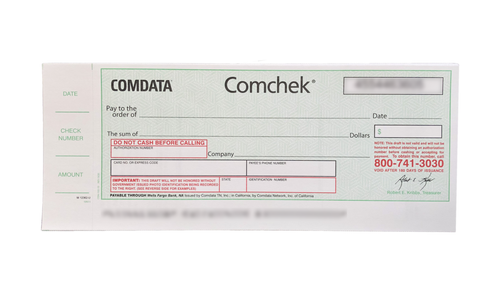 NEW COMDATA Comcheck Blank 5 Units | eBay