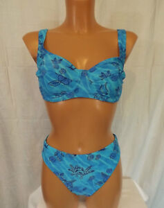 Wow 36 Cup E Turkis Stylischer Bugel Bikini Breite Trager Neu Ebay