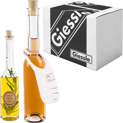 leere Glas Flaschen zum selbst Befüllen für Öl Likör Glasflasche klein leer Set