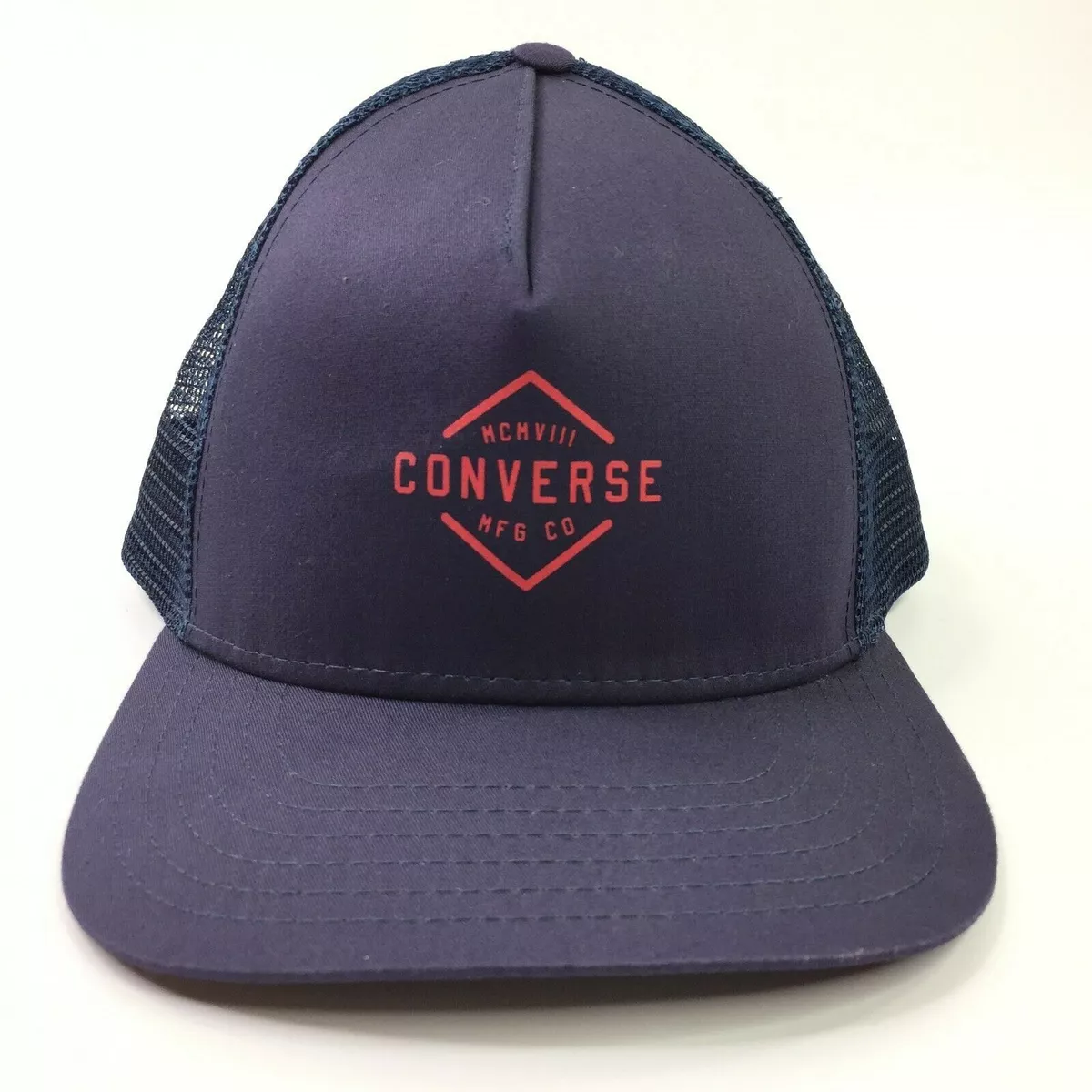 Converse Diamond Crest Dart Spellout Logo Snapback Mesh Trucker