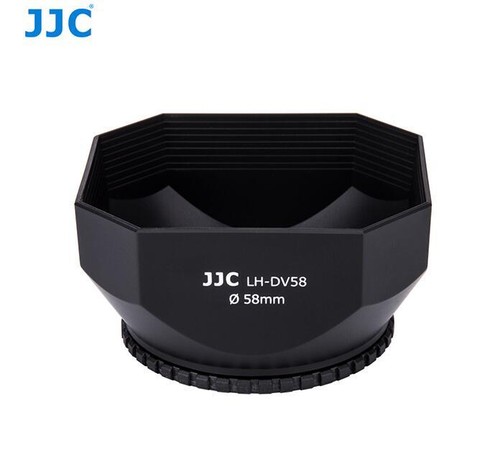 58 mm quadratische einschraubbare Objektivhaube für DV Camcorder mit Kappe & Halter schwarz JJC - Bild 3 von 7