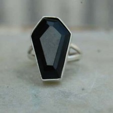 Black Onyx 925Sterling Silver Handmade Ring Valentine Day Jewelry AllSize BM-843