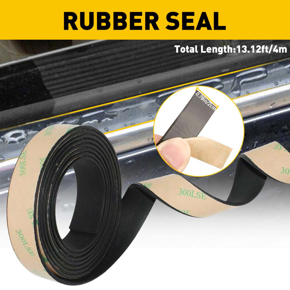 13ft Seal Strip Trim For Car Front Rear Window Trim Edge Weatherstrip Rubber S