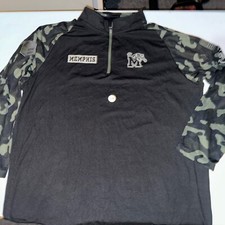 Memphis Tigers Quarter Zip Camo Size Xxl
