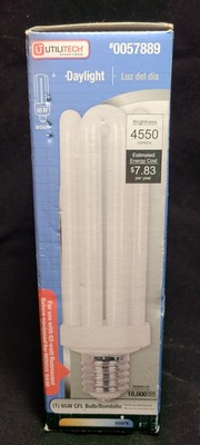 Utiliitech 65w Daylight CFL Bulb 4550 Lumens Model 0057889 for  