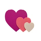 Brick Heart Shaped Baseplate - 3 Sizes, 26 Colors (Various Shown)