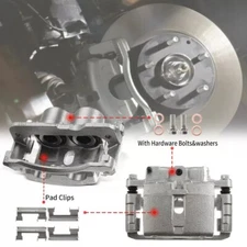 Front Pair(2) Brake Caliper w/ Bracket for Chevy Silverado Suburban GMC Sierra