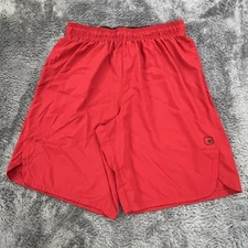And1 Shorts Mens Large Red Athletic Basketball Elastic Waist Drawstring