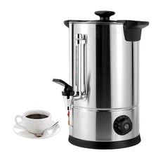 Coffee Urn 8L/2.11gal Commercial Stainless Steel Coffee Maker Hot Water Urn