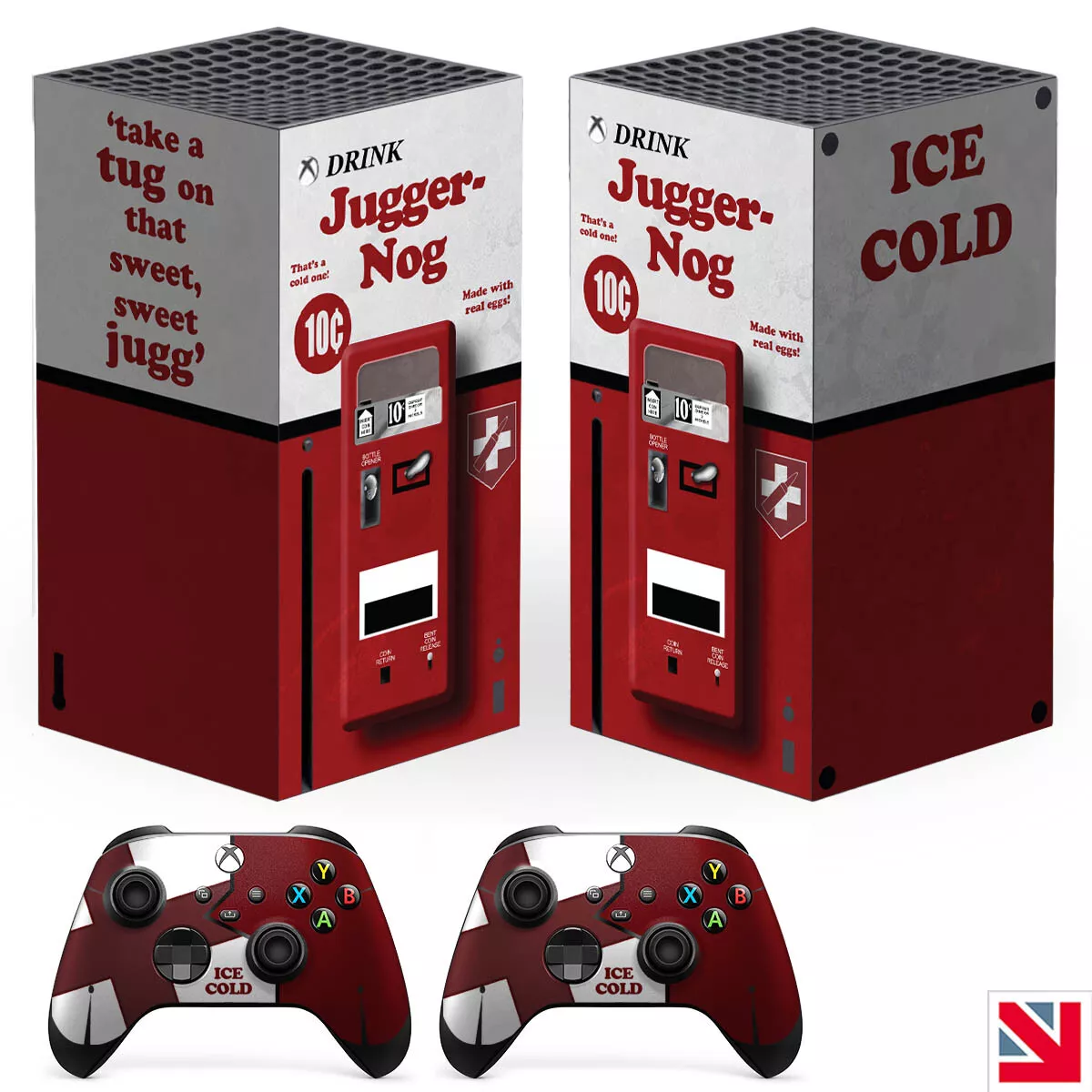 Juggernog Drinks Machine Xbox One X Skin Xbox One S Jugger-nog Pattern Skin Xbox  360 Xbox Series S Xbox Series X Vinyl Skin Console Decal 