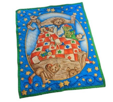 Bedtime Bear Baby Crib Quilt Gender Neutral