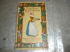 64 pages Choice Recipes Walter Baker & Co Booklet 1914 (R1)