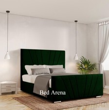 Plush Velvet Dawn Bed Frame With or Without Storage Double King Super King