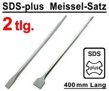 2 x SDS-Plus Spatmeißel Breitmeißel Flachmeißel Meißel 20-40 mm x 400 mm Lang