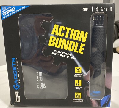 SP Gadgets GoPro Camera Action Bundle POV Case and 19'' Pole NEW