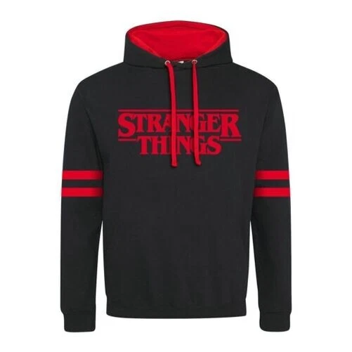 Stranger Things Logo Black Hoodie eBay