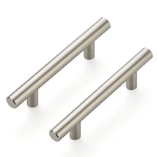 10 Pack 5" Brushed Nickel Cabinet Pulls 3" Hole Center Stainless Steel Handle